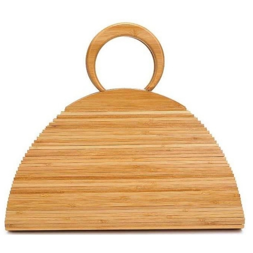 Slatted Wood Purse